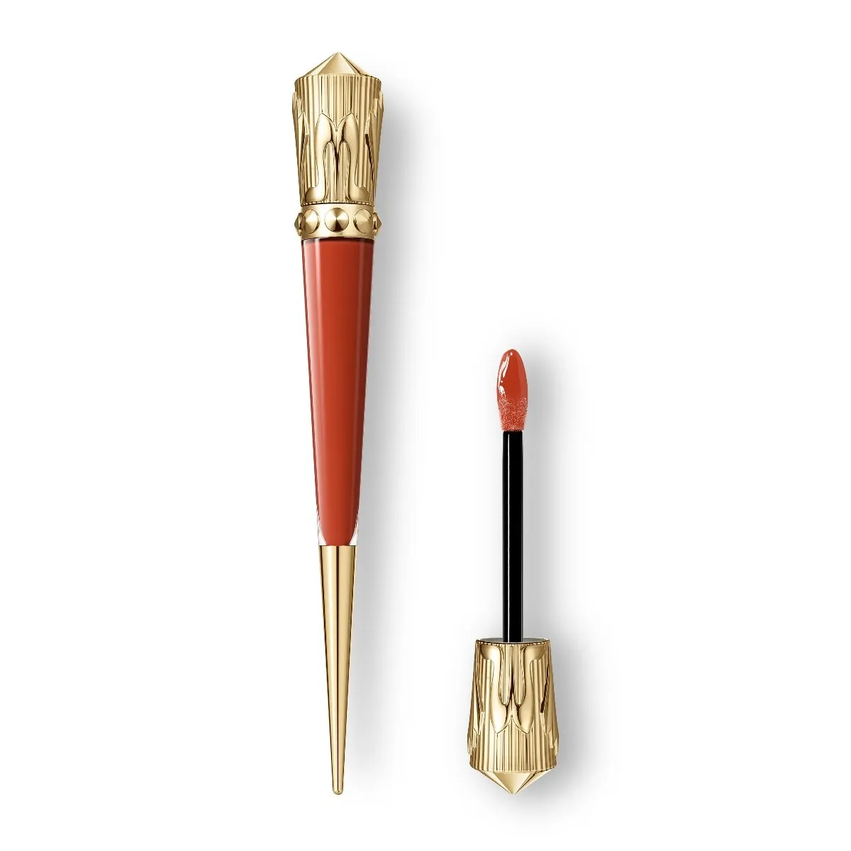 Christian Louboutin Rouge Stiletto Vinyl Gloss – Lip Gloss – Burning Spice 415V - Beauty - front view